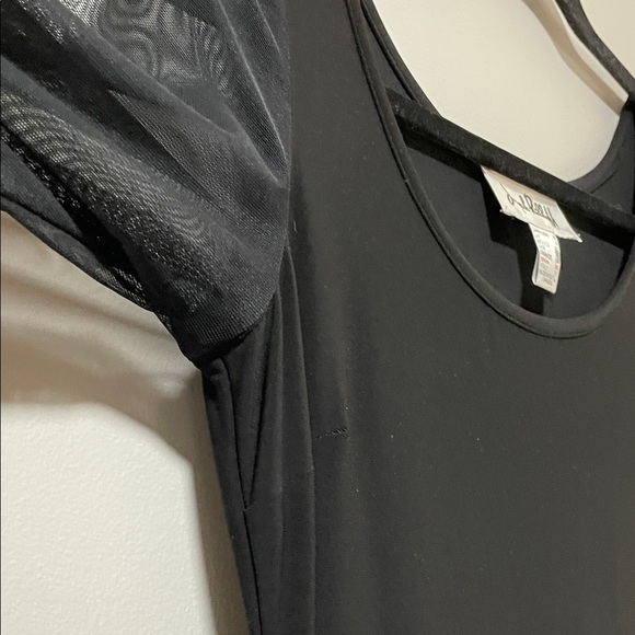 Joseph Ribkoff Black Maxi Dress with Mesh Sheer Sleeves - Picture 10 of 13